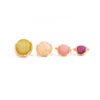 Retro Gold Tone Natural Stone Statement Rings