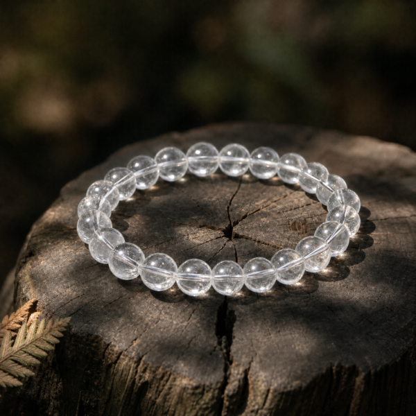 Clear Quartz Beaded Bracelet