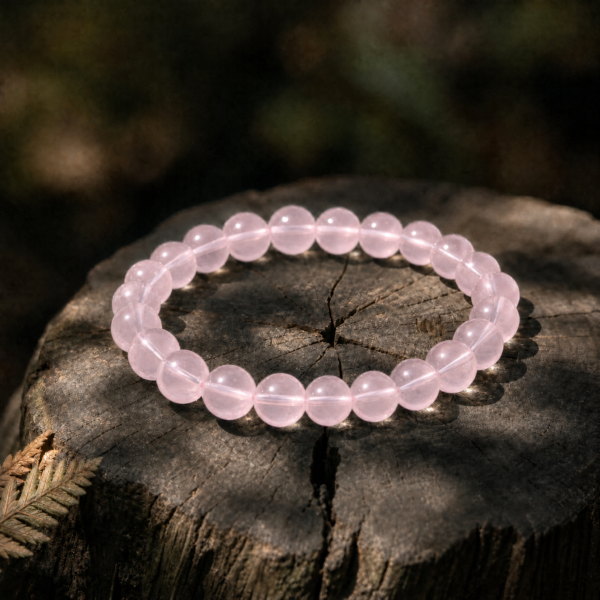 Rose Quartz Beaded Bracelet